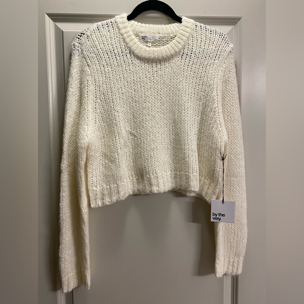 By The Way Cropped Knit sweater